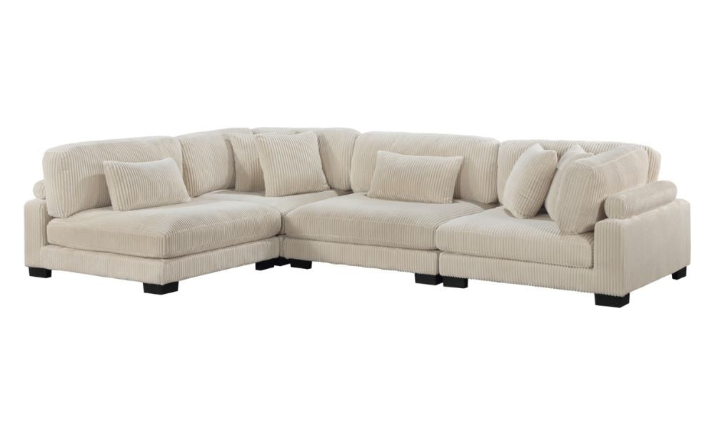 4-Piece Modular Sectional Beige