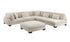 6-Piece Modular Sectional with Ottoman - Beige