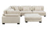 6-Piece Modular Sectional with Ottoman - Beige