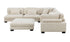 6-Piece Modular Sectional with Ottoman - Beige