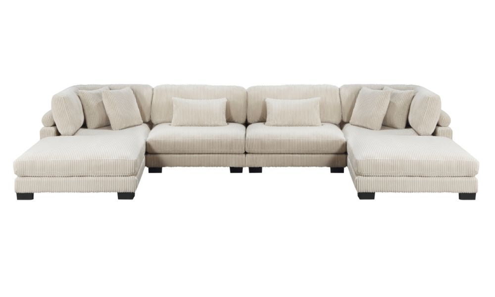 6-Piece Modular Sectional with Ottoman