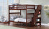 Bunk Bed - Double over Double with Staircase, Trundle or 2 Drawers Solid Wood - Espresso