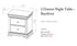 Mobilier de chambre à coucher en érable massif, fabrication canadienne - Chocolat Bayshore