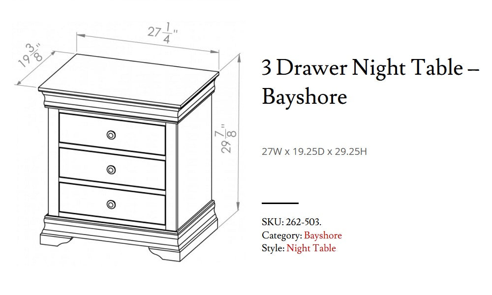 Mobilier de chambre à coucher en érable massif, fabrication canadienne - Chocolat Bayshore