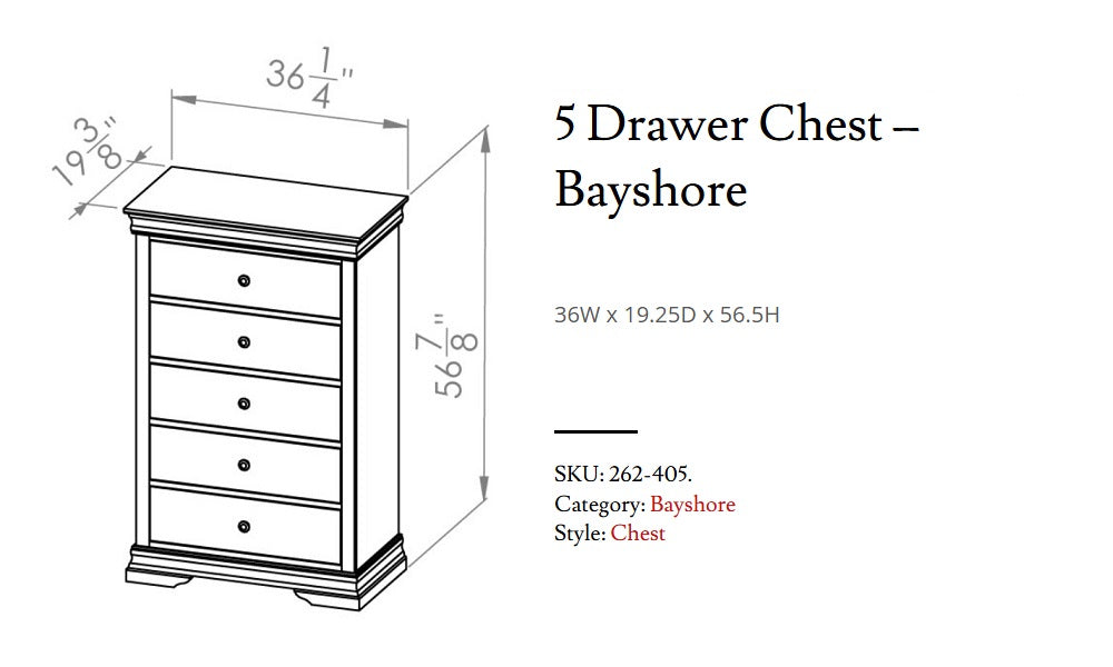 Mobilier de chambre à coucher en érable massif, fabrication canadienne - Chocolat Bayshore
