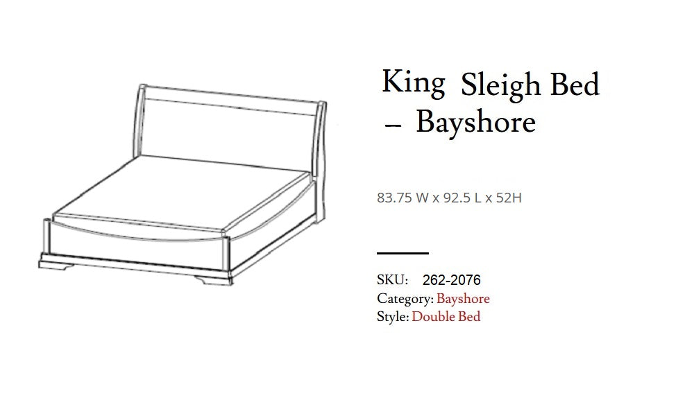 Mobilier de chambre à coucher en érable massif, fabrication canadienne - Chocolat Bayshore