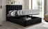 Platform Bed With Storage And Deep Tufted Fabric - Black