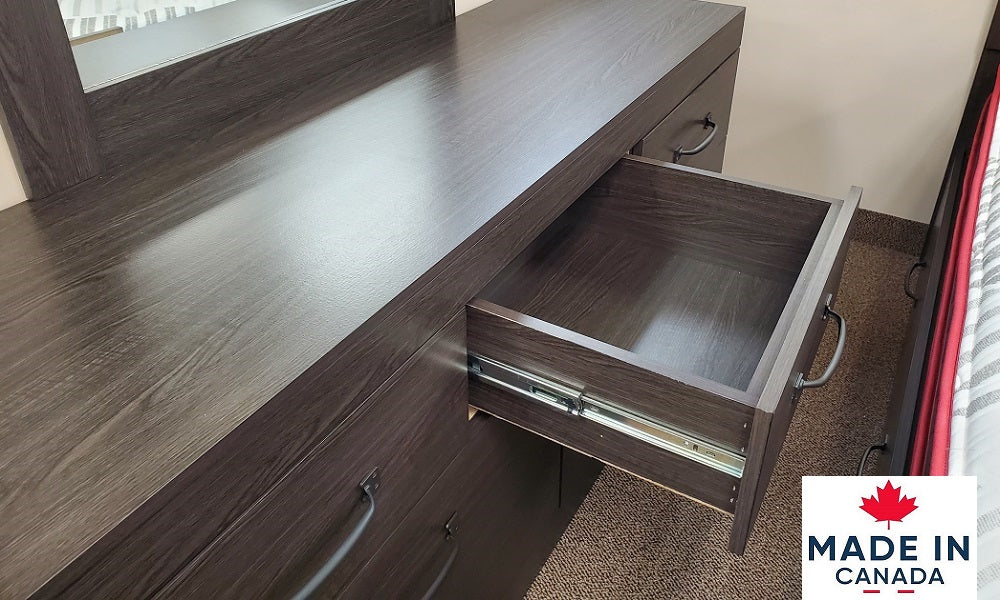 Bedroom Furniture Set - Lake Shore King 6 Dr. Storage Bed