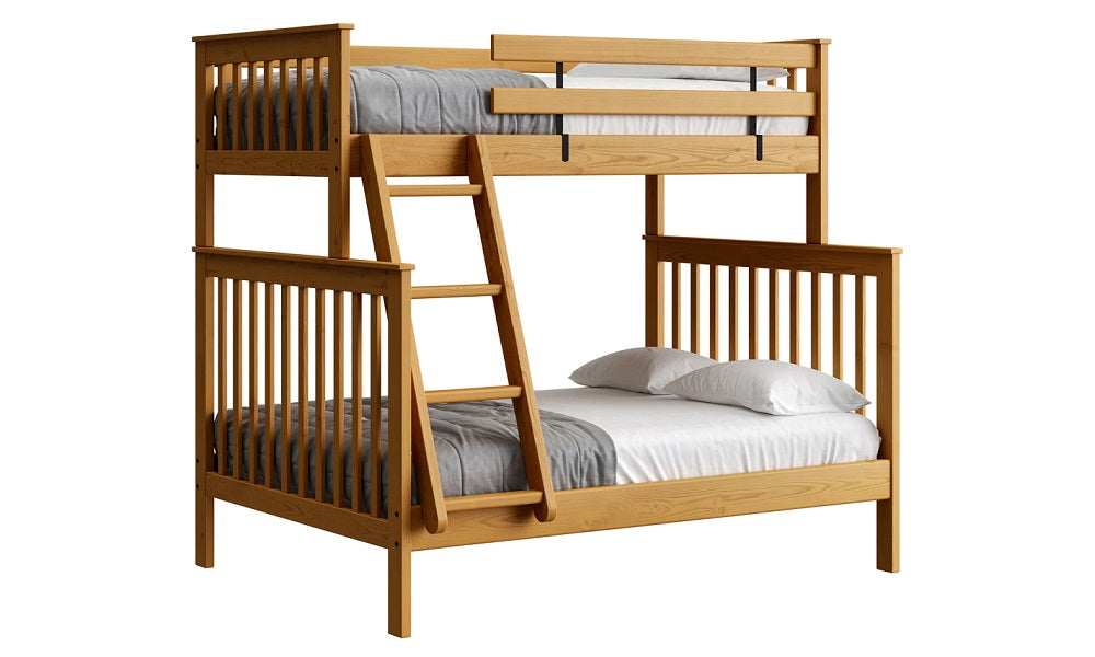 Canadian Made Solid Wood Bunk Bed - Twin over Double - Classic | Brindle | Cloud | Espresso | Graphite | Storm