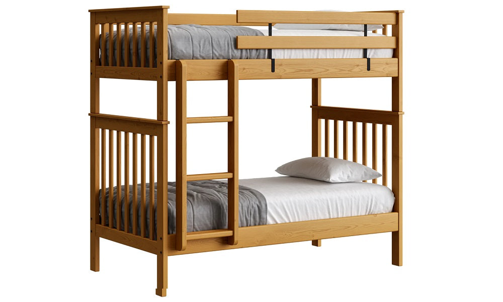 Canadian Made Solid Wood Bunk Bed - Twin over Twin - Classic | Brindle | Cloud | Espresso | Graphite | Storm