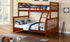 Bunk Bed - Twin over Double Mission Style Solid Wood - Honey | Oak