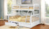 Bunk Bed - Twin over Double Mission Style with or without Drawers Solid Wood - White