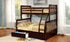 Bunk Bed - Twin over Double Mission Style with or without Drawers Solid Wood - Espresso