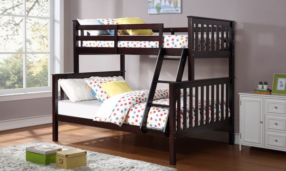 Bunk Bed - Twin over Double Solid Wood - White | Grey | Espresso