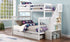 Bunk Bed - Twin over Double with Staircase, Trundle or 2 Drawers Solid Wood - White