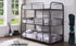 Bunk Bed - Twin over Twin over Twin with Metal - Black | White | Grey