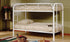 Bunk Bed - Twin over Twin with Metal - Black | White | Grey