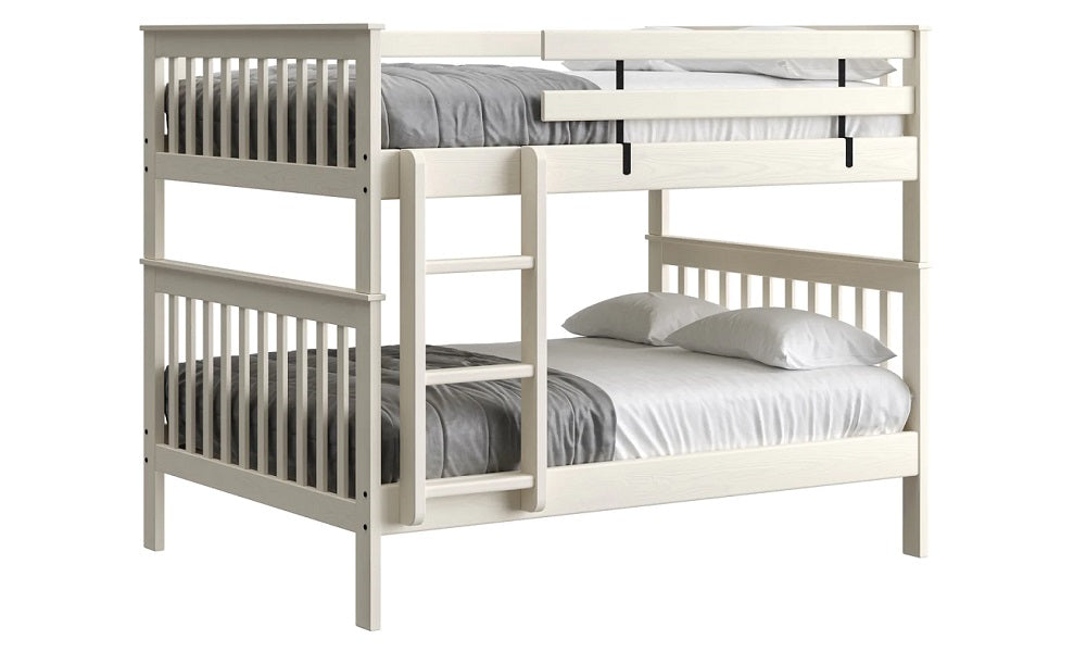 Canadian Made Solid Wood Bunk Bed - Double over Double - Classic | Brindle | Cloud | Espresso | Graphite | Storm