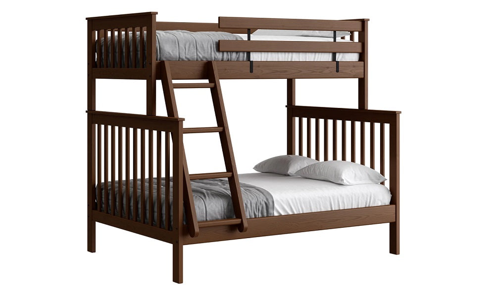 Canadian Made Solid Wood Bunk Bed - Twin over Double - Classic | Brindle | Cloud | Espresso | Graphite | Storm