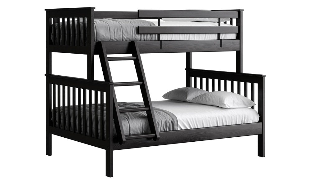 Canadian Made Solid Wood Bunk Bed - Twin over Double - Classic | Brindle | Cloud | Espresso | Graphite | Storm