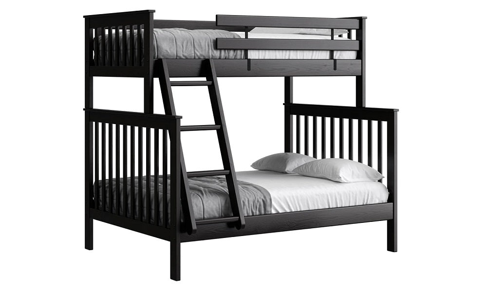 Canadian Made Solid Wood Bunk Bed - Twin over Double - Classic | Brindle | Cloud | Espresso | Graphite | Storm