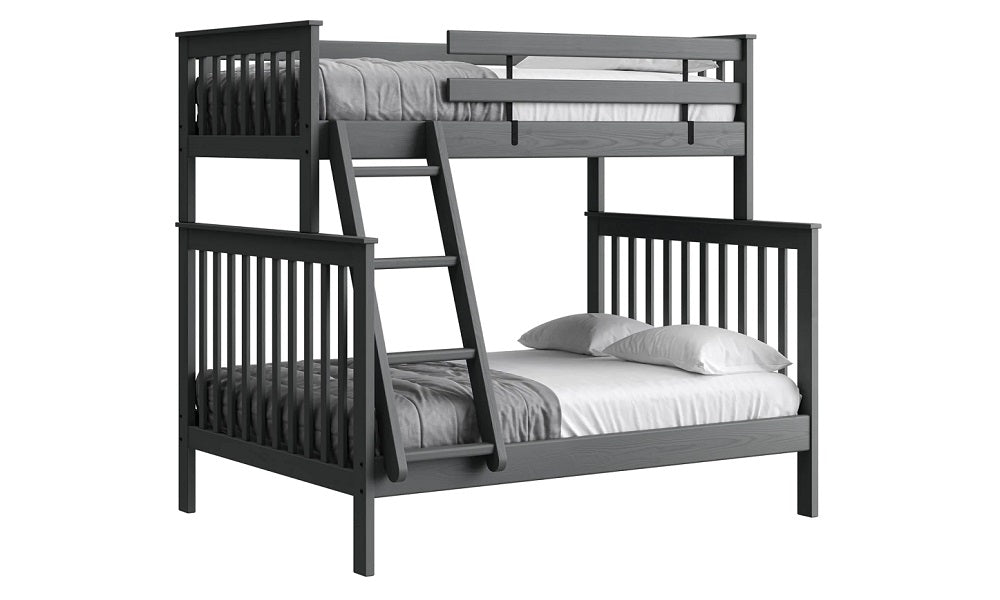 Canadian Made Solid Wood Bunk Bed - Twin over Double - Classic | Brindle | Cloud | Espresso | Graphite | Storm