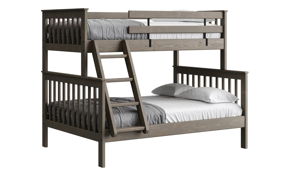 Canadian Made Solid Wood Bunk Bed - Twin over Double - Classic | Brindle | Cloud | Espresso | Graphite | Storm