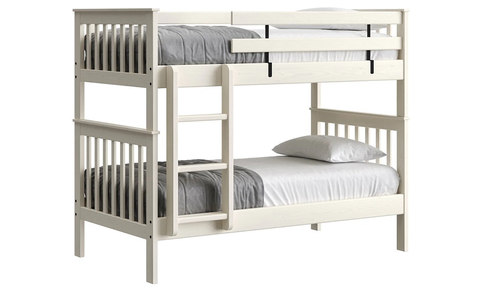 Canadian Made Solid Wood Bunk Bed - Twin over Twin - Classic | Brindle | Cloud | Espresso | Graphite | Storm