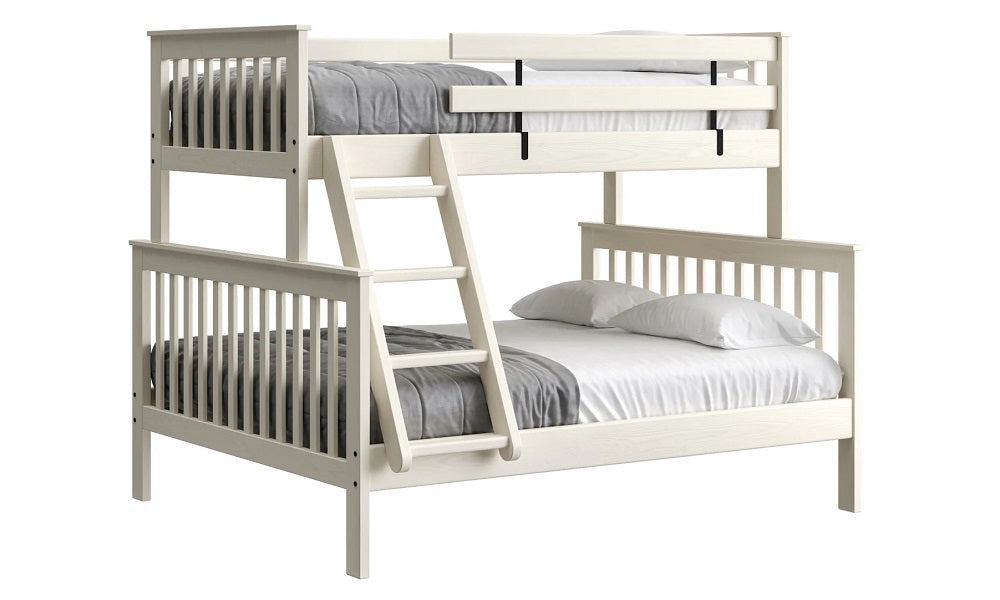 Canadian Made Solid Wood Bunk Bed - Twin XL over Queen - Classic | Brindle | Cloud | Espresso | Graphite | Storm