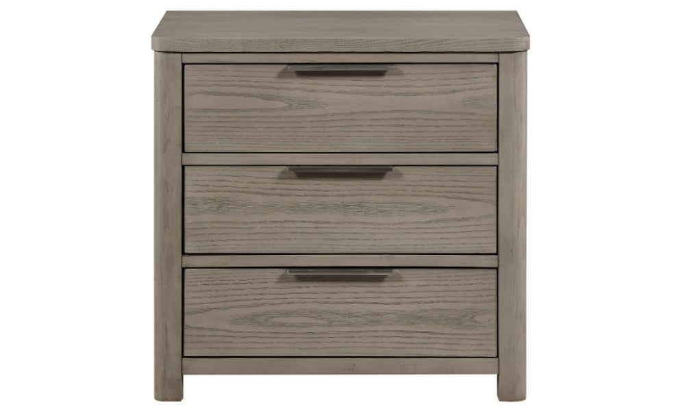 Ensemble de meubles de chambre à coucher en chêne massif - Noyer
