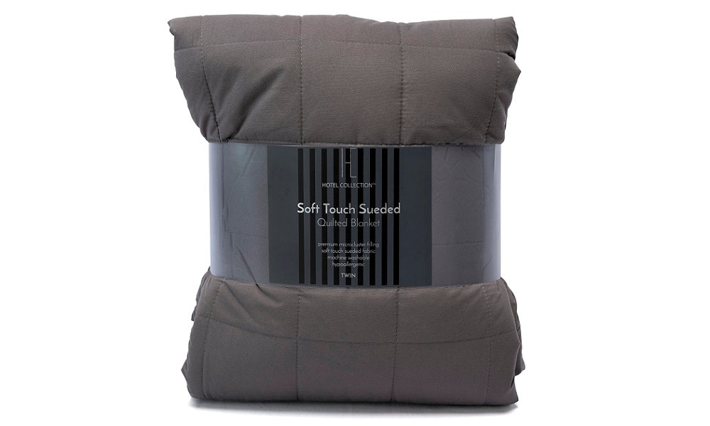 Micro Gel Fibre Hotel Collection Blanket Graphite Grey - Twin