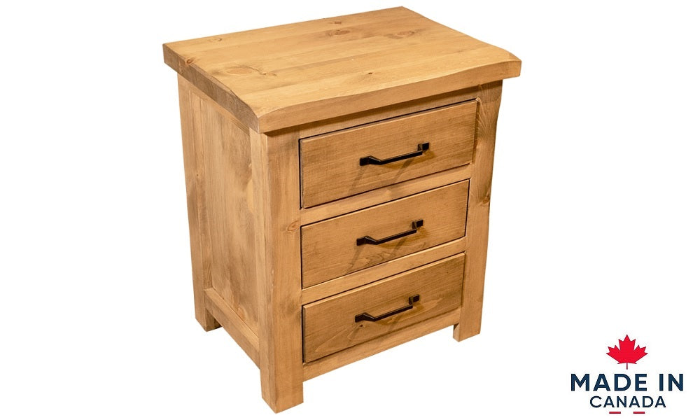 Solid Wood Pine Canadian-Made Bedroom Furniture - 4 Post Rustic Pine