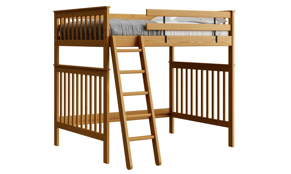 Canadian Made Solid Wood Loft Bunk Bed - Double - Classic | Brindle | Cloud | Espresso | Graphite | Storm