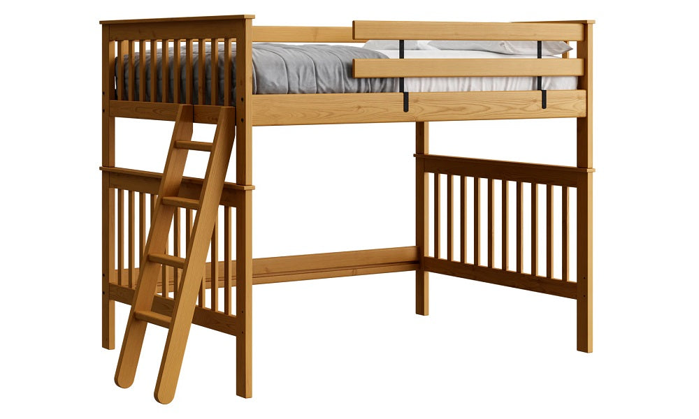 Canadian Made Solid Wood Loft Bunk Bed - Double - Classic | Brindle | Cloud | Espresso | Graphite | Storm