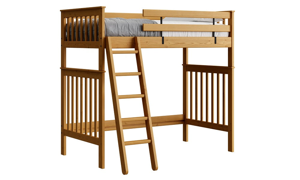 Canadian Made Solid Wood Loft Bunk Bed - Twin - Classic | Brindle | Cloud | Espresso | Graphite | Storm
