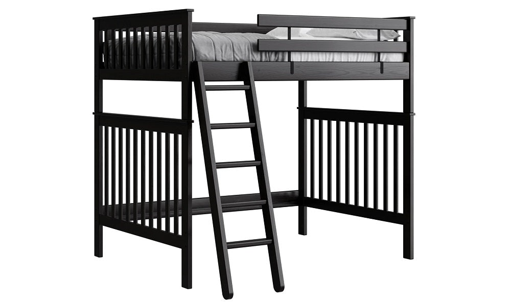 Canadian Made Solid Wood Loft Bunk Bed - Double - Classic | Brindle | Cloud | Espresso | Graphite | Storm