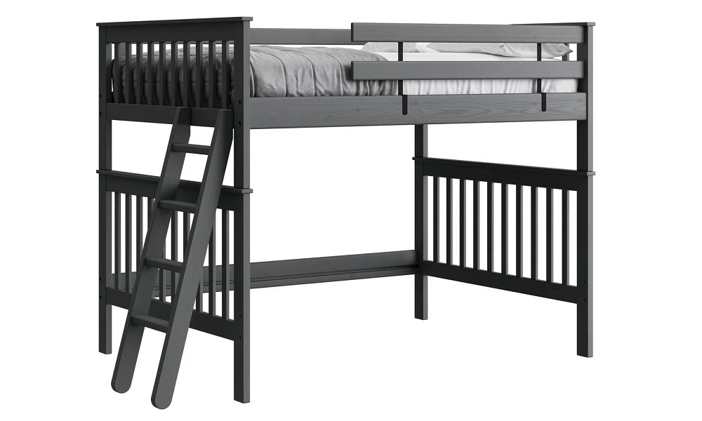 Canadian Made Solid Wood Loft Bunk Bed - Double - Classic | Brindle | Cloud | Espresso | Graphite | Storm