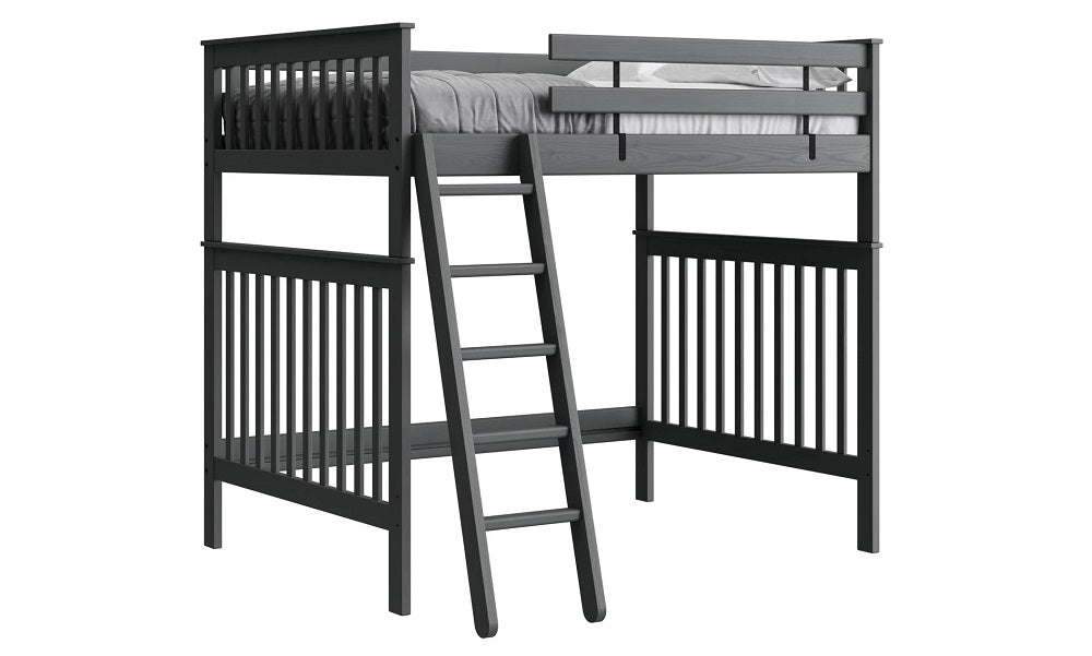 Canadian Made Solid Wood Loft Bunk Bed - Double - Classic | Brindle | Cloud | Espresso | Graphite | Storm
