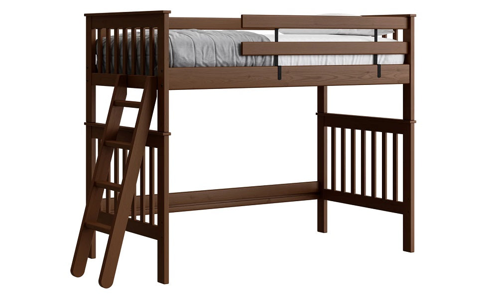 Canadian Made Solid Wood Loft Bunk Bed - Twin - Classic | Brindle | Cloud | Espresso | Graphite | Storm