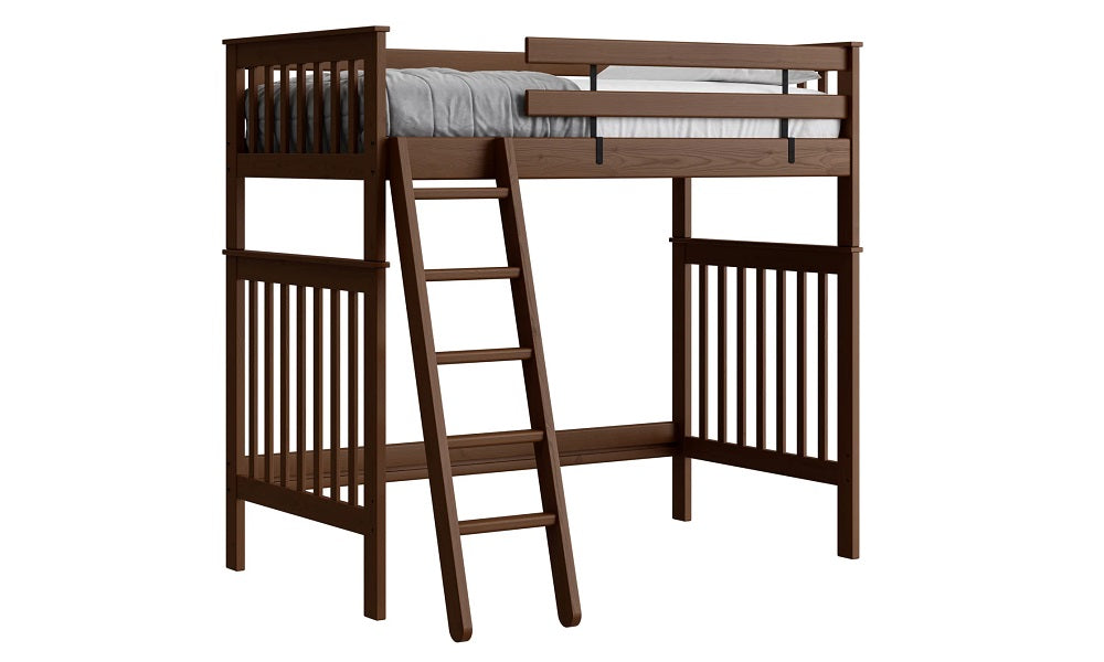 Canadian Made Solid Wood Loft Bunk Bed - Twin - Classic | Brindle | Cloud | Espresso | Graphite | Storm