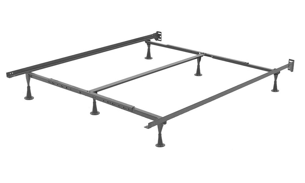 Deluxe Metal Bed Frame - Queen (6 Glides, 1 Centre Support)