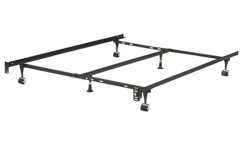 Deluxe Metal Bed Frame - Double (4 Wheels, 2 Glides, 1 Centre Support)