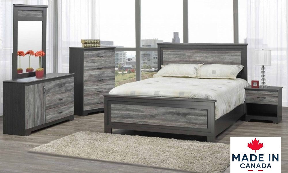 Canadian-Made Bedroom Furniture - Harvest Suede Grey