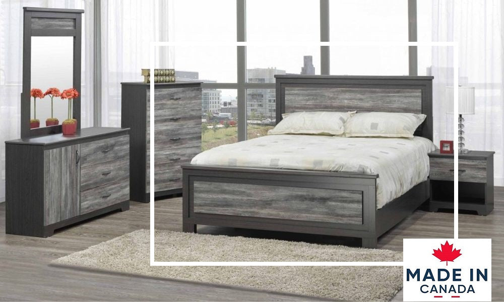 Canadian-Made Bedroom Furniture - Harvest Suede Grey