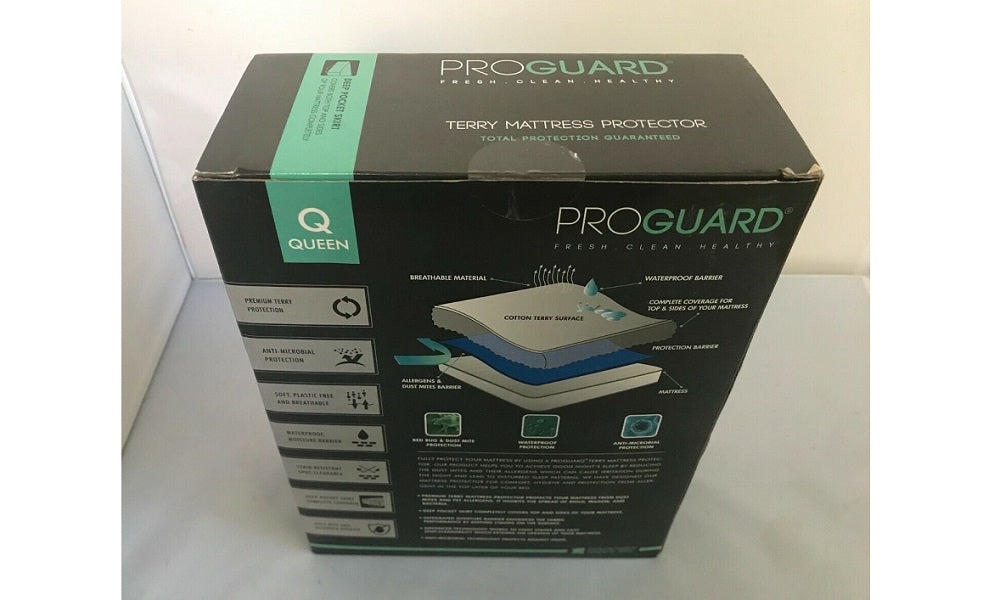 Premium Terry Waterproof ProGuard Mattress Protector - King