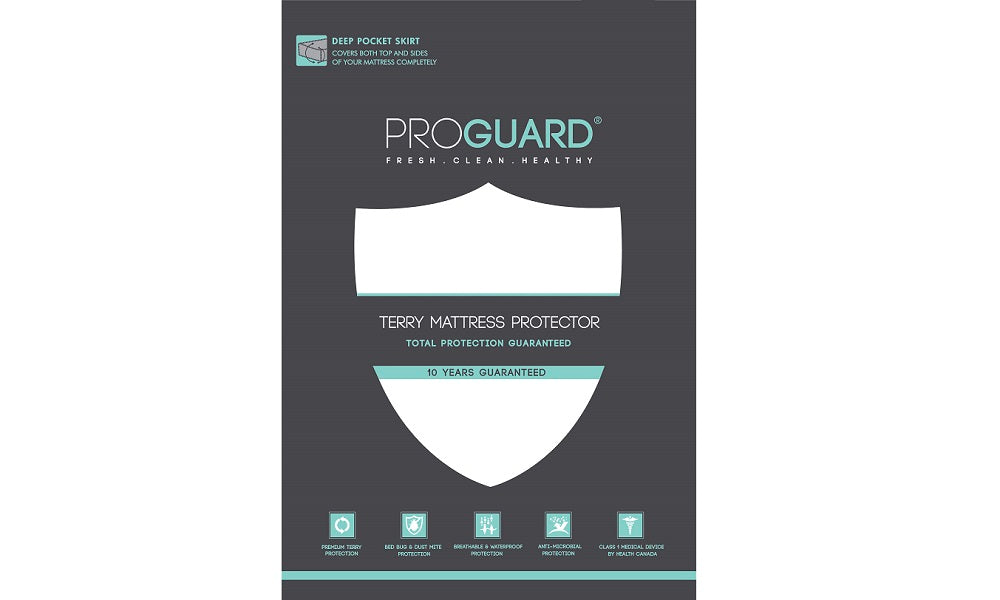 Premium Terry Waterproof ProGuard Mattress Protector - Twin