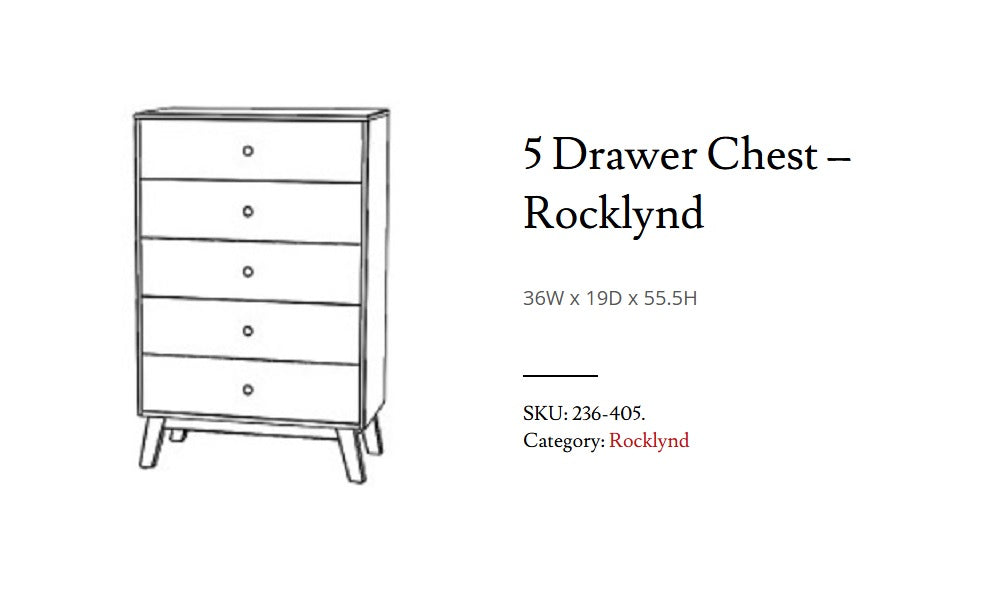 Meubles de chambre à coucher en érable massif, fabrication canadienne - Rocklynd Mocha