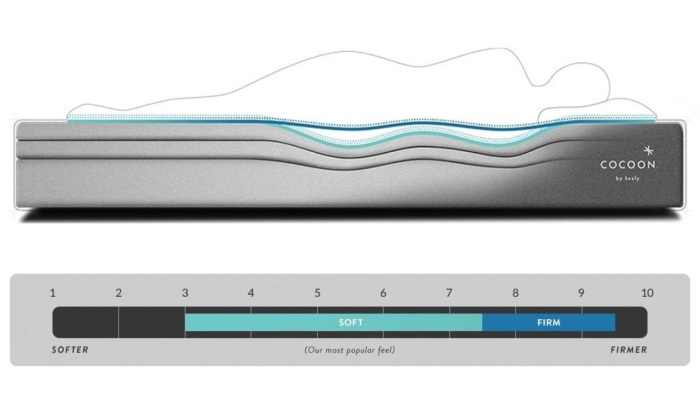 Sealy® Cocoon™ 10" Firm Memory Foam Mattress-In-A-Box