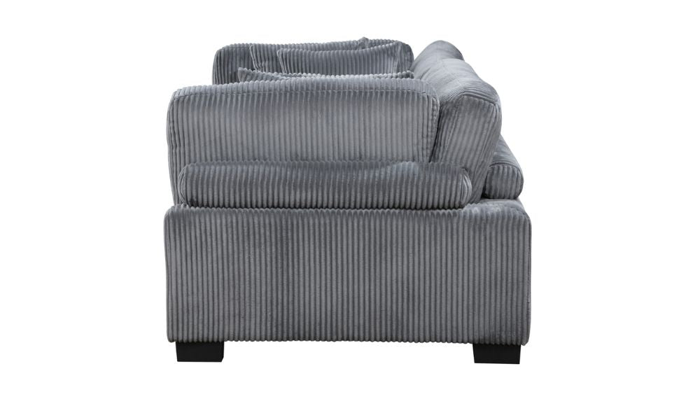 2-piece Modular Love Seat Gray