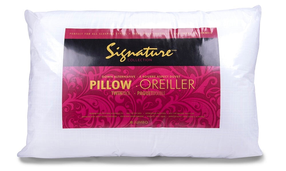 Down Alternative Pillow Signature Collection - Jumbo 2 Pack MasterBedroom Jumbo Down Alternative Fibre 